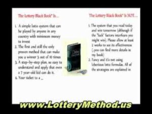 The Lotto Black Book - The Best Buy You'll Ever Make